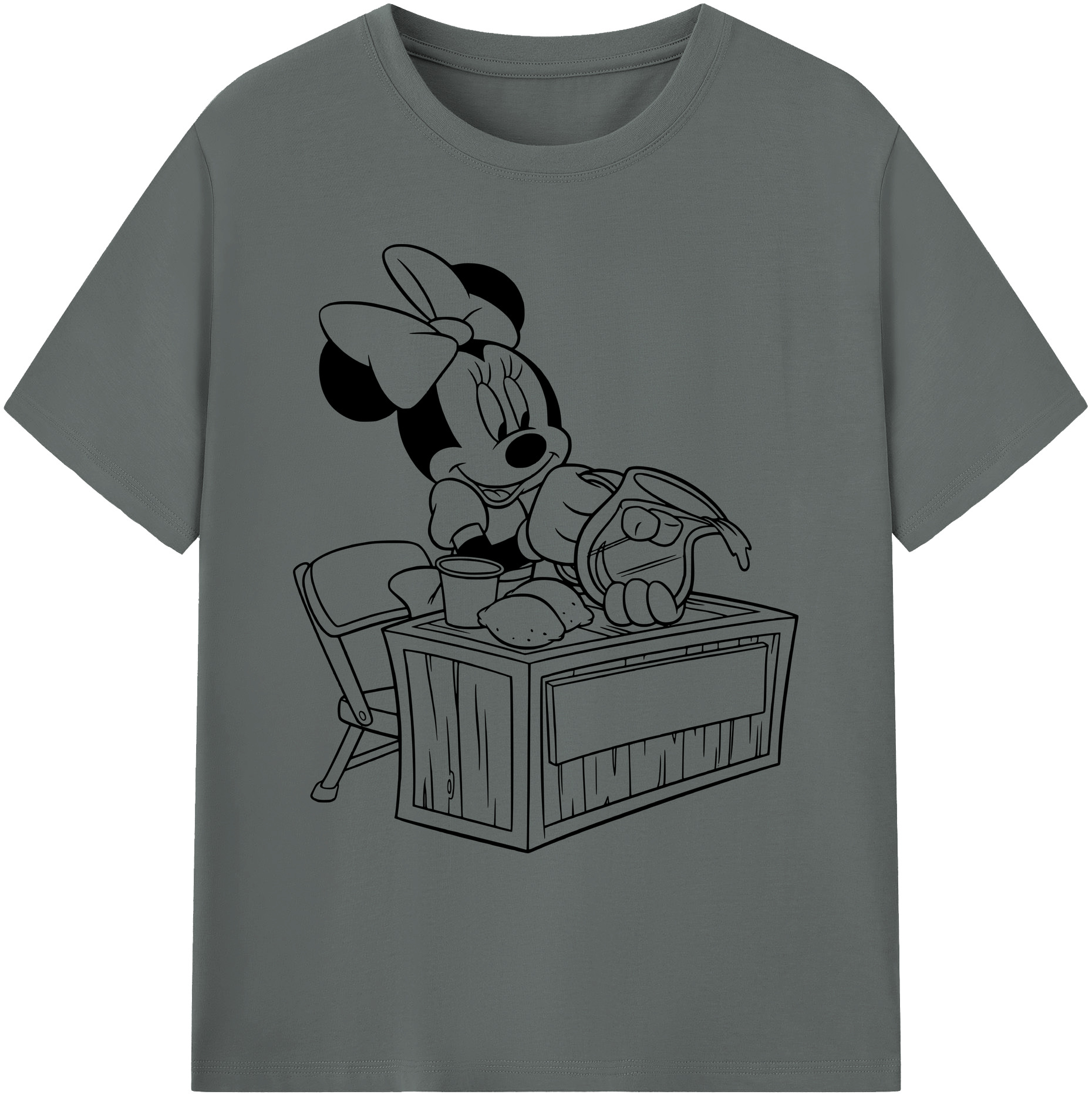 ミッキーマウス Mickey Mouse 綿100％ メンズ半袖Tシャツ｜肌触りやわらか＆通気性